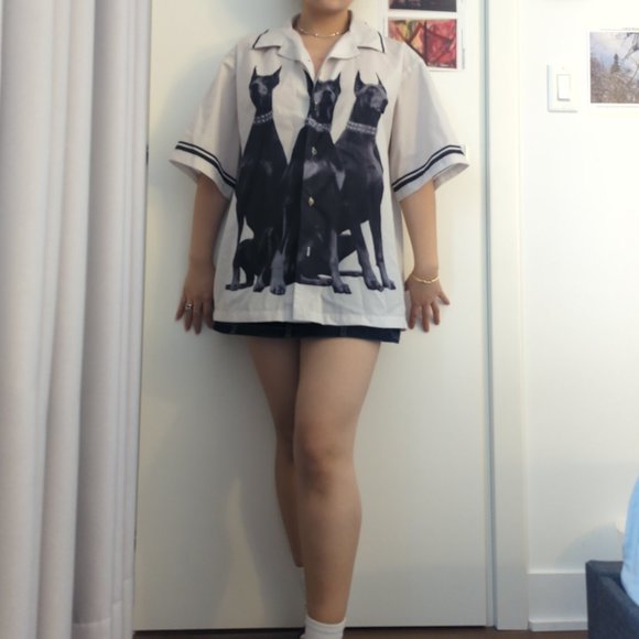 Empty Reference Doberman Cuban Shirt - Picture 1 of 5